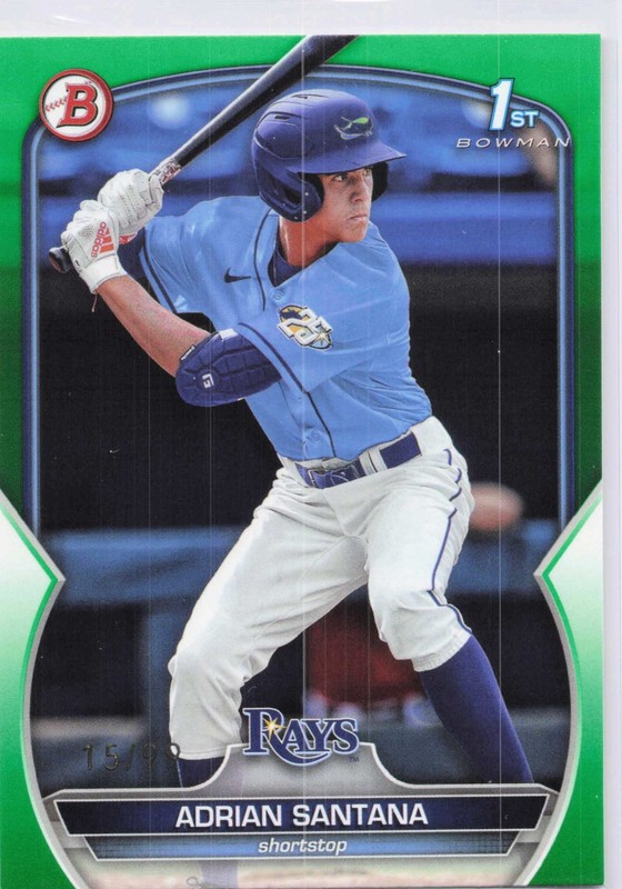 Adrian Santana 2023 Bowman Draft #BD-130 Green #/99