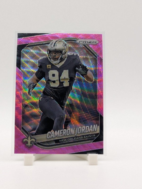 Cameron Jordan 2025 Panini Prizm – #199 Pink Wave Prizm