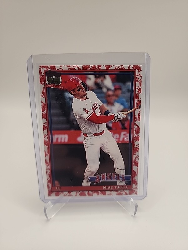 Mike Trout 1991 75th 2026 Topps Series 1 T91-1 Kpi Fish Boarder SP Angles