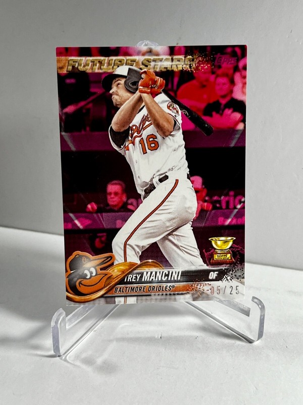 2018 Topps Series 1 Mini Trey Mancini #285 Pink 5/25