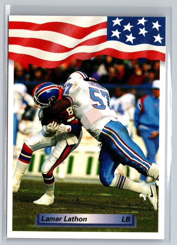 1992 All World #253 Lamar Lathon Houston Oilers