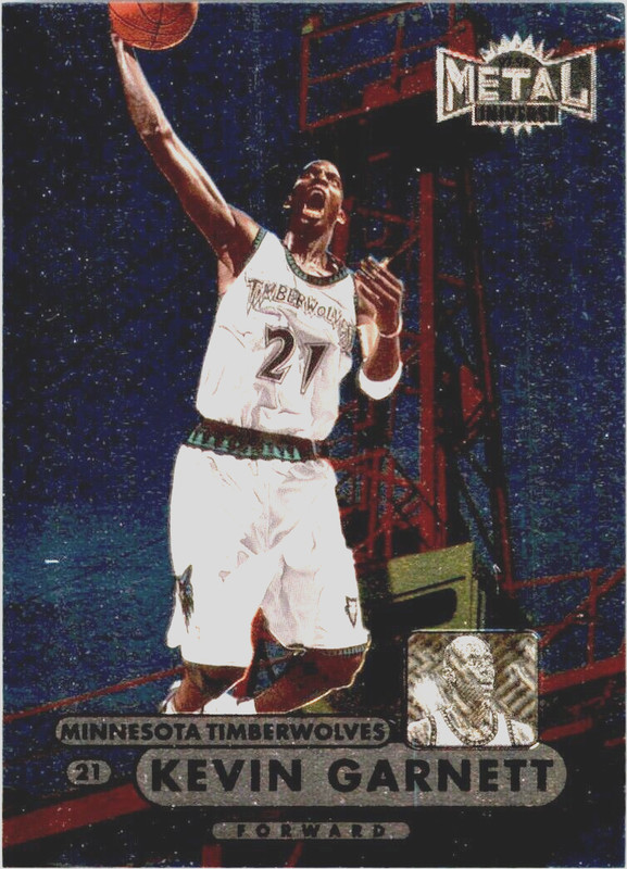 1997-98 METAL UNIVERSE KEVIN GARNETT MINNESOTA TIMBERWOLVES #41 NM