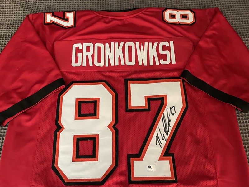 ROB GRONKOWSKI GRONK Signed Tampa Bay Buccaneers CUSTOM JERSEY COA Auto 🔥 gallery