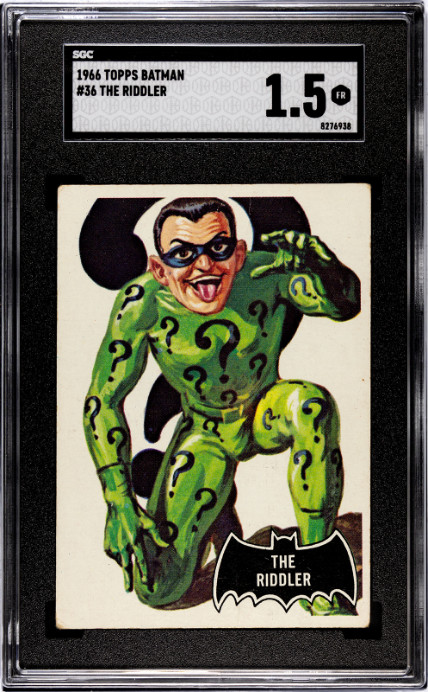 1966 Topps Batman The Riddler SGC 1.5 #36 Non-Sport Card