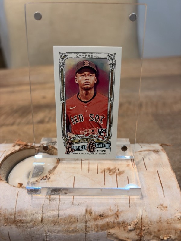 2025 Topps Allen & Ginter Kristian Campbell RC Rip Card Mini - Boston Red Sox gallery
