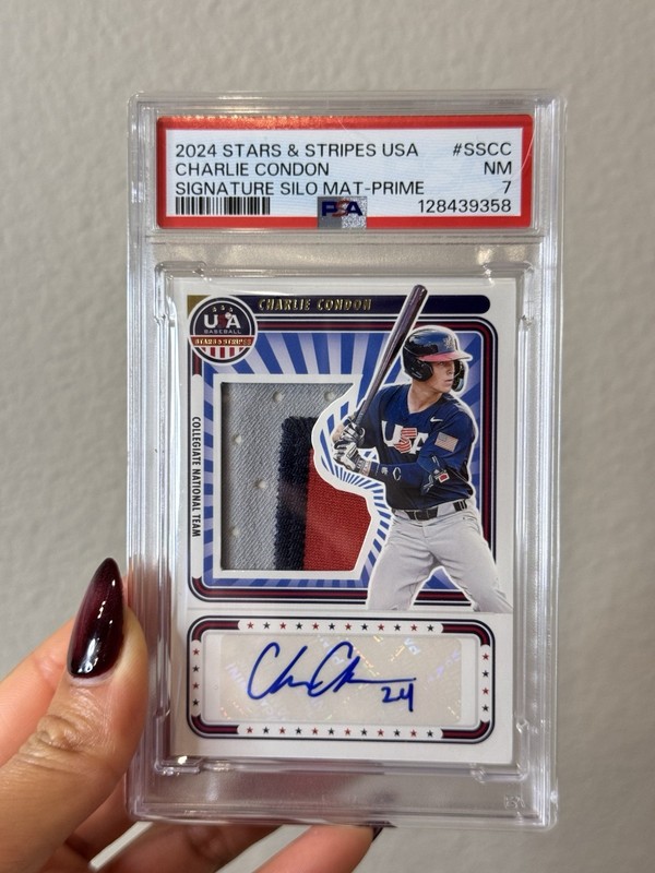 2024 Panini Stars and Stripes – USA Signatures Silhouettes Charlie Condon #SS-CC