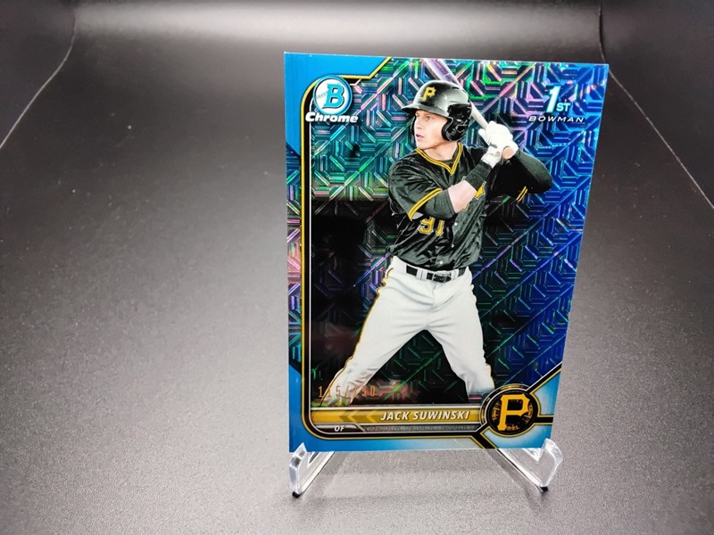 2022 Bowman Chrome Prospects BLUE Mojo Refractor #BCP-84 Jack Suwinski 115/150