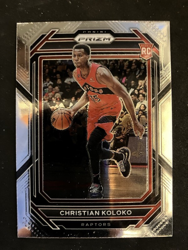 2022-23 Panini Prizm #265 – Christian Koloko – Rc -Toronto Raptors