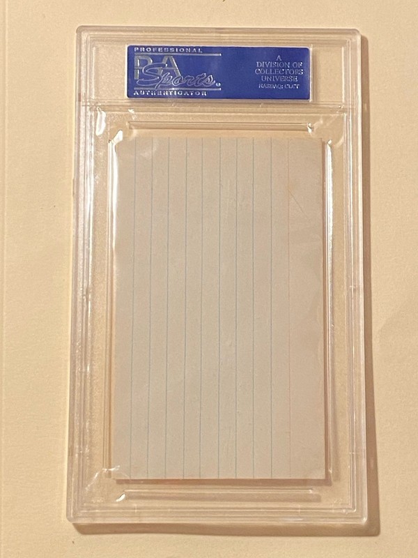 PSA DNA SIGNED GEORGE SISLER HOF INDEX CARD AUTO 3X5 AUTOGRAPH gallery