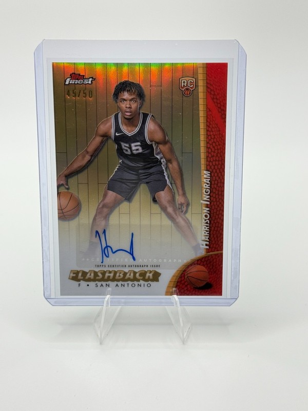 2024-25 Topps Finest – Flashback Autographs Harrison Ingram #FBA-HI Gold /50