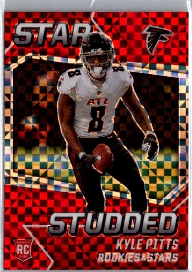 Kyle Pitts RC 2021 Panini Rookie & Stars Star Studded Red Plaid #SS-30 Falcons