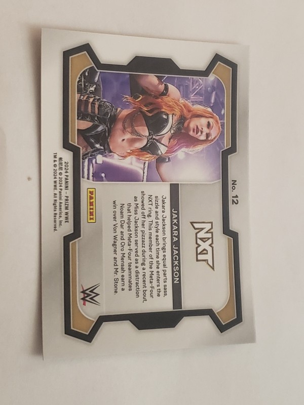 2024 Panini Prizm WWE #12 Jakara Jackson Rookie RC Wrestling Trading Card gallery