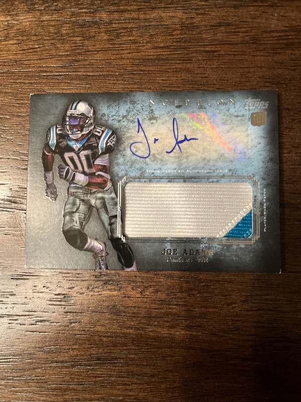 2012 Topps Inception – Rookie Autographed Jumbo Patch Joe Adams #AJP-JA Auto