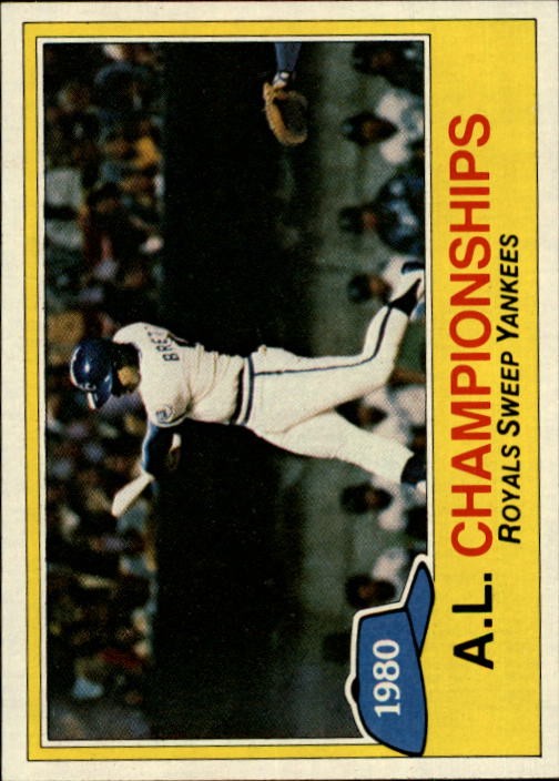 1981 Topps Baseball Card #401 George Brett ALCS – NM Condition