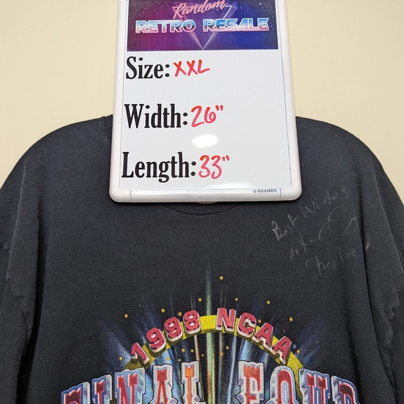 VTG Pro Player NCAA Final Four 1998 UNC Kentucky Stanford Utah Shirt XXL Signed gallery