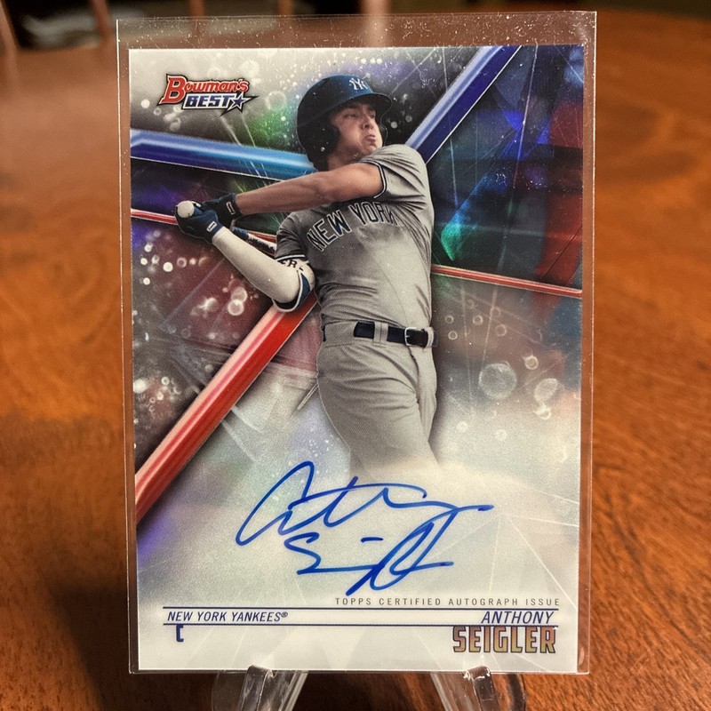 2018 Bowman’s Best – Best of 2018 Auto Anthony Seigler #B18-AS Refractor