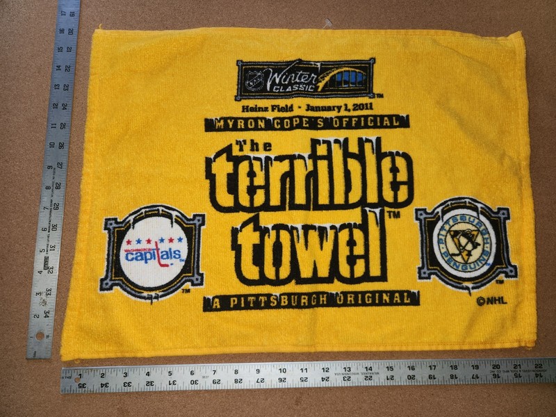 Pittsburgh Penguins 2011 Winter Classic Terrible Towel 16″x20″ Washnton Capitals