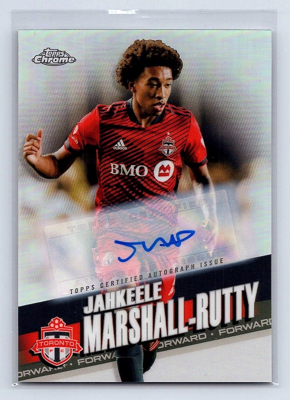 Jahkeele Marshall-Rutty 2022 Topps Chrome MLS #20 Base Set Auto Refractor