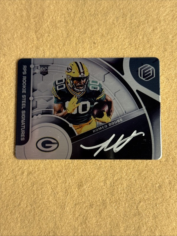 2022 Elements RPS Rookie Steel Signatures Romeo Doubs On Card Auto /199 Rookie