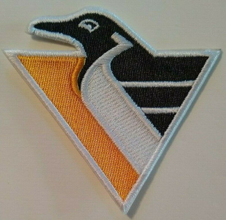 Pittsburgh Penguins~Embroidered PATCH~3″ x 2 7/8″~NHL~Iron or Sew On~Collect