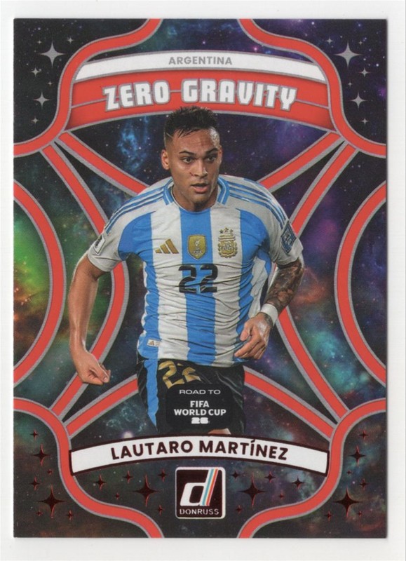 2025 Donruss FIFA Zero Gravity Red Lautaro Martinez Argentina #17