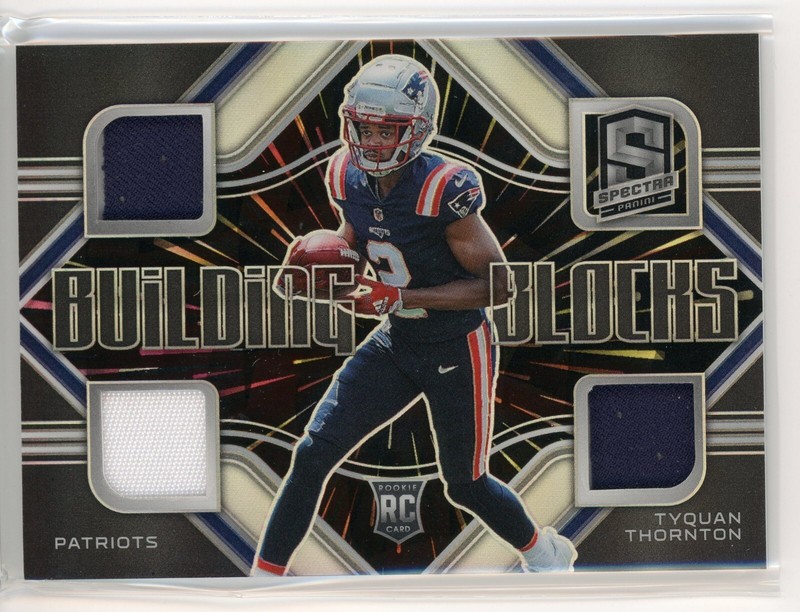 Tyquan Thornton Building Blocks Rookie Triple Jersey /75 2022 Panini Spectra