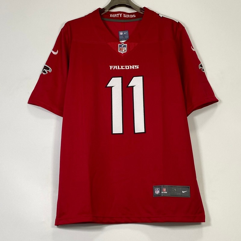 Jalon Walker #11 Embroidered Jersey, Red, S-4XL