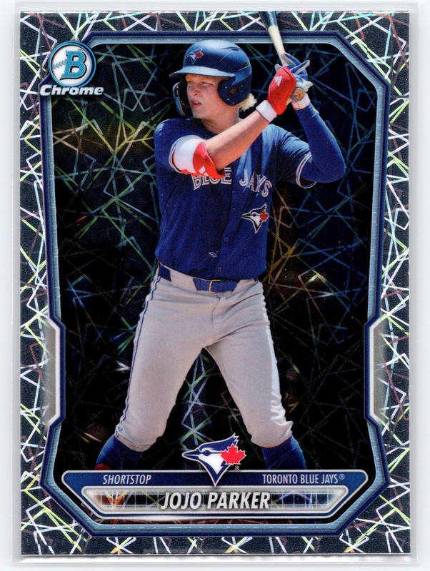 2026 Bowman #BCP-147 JoJo Parker Chrome Prospects Lazer Refractor Blue Jays