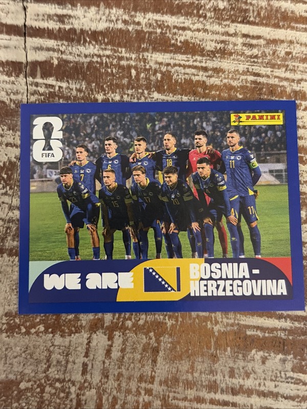 Panini FIFA World Cup 2026 We Are Bosnia-Herzegovina #BIH13 Blue Crumple Sticker