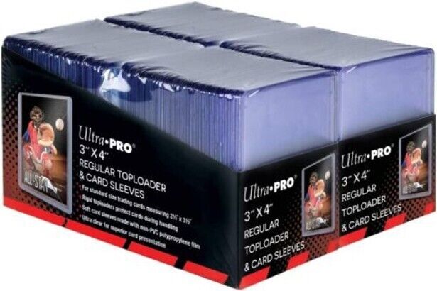 Ultra Pro 3″ x 4″ Toploader & Card Sleeve Bundle – Clear ,200 Count (83665)