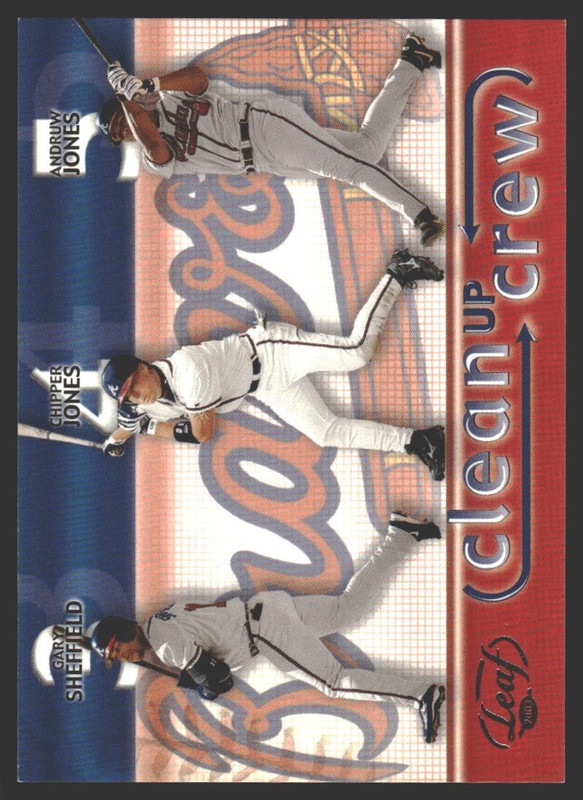 Gary Sheffield / Chipper Jones / Andruw Jones #8 2003 Leaf Clean Up Crew