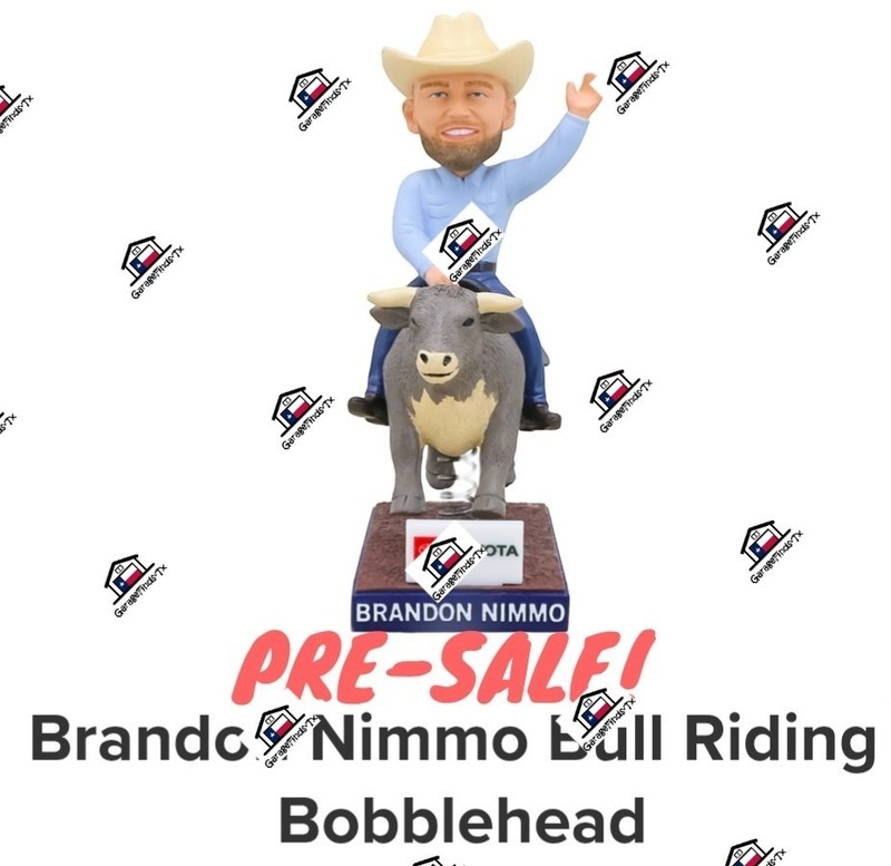 Brandon Nimmo Bull Riding Texas Rangers Bobblehead 6/7/26 gallery