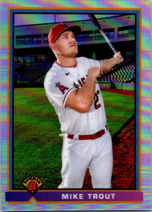 2021 Bowman #91B-MT Mike Trout 1991 Bowman Baseball