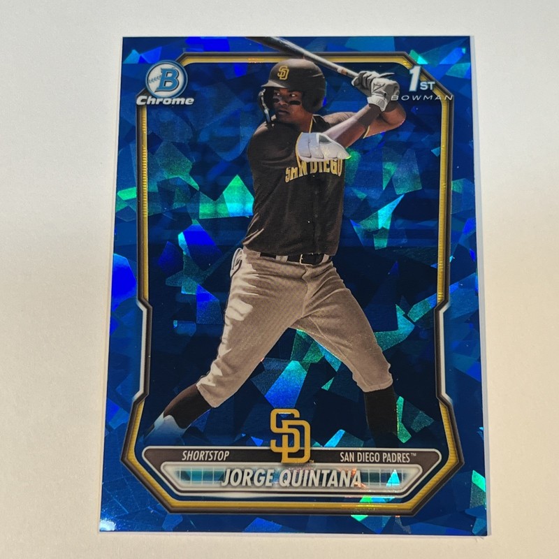 Jorge Quintana 2026 Bowman Chrome 1st Sapphire Edition #bcp-93 Padres RC