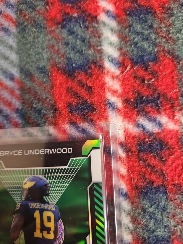 2025 LEAF OPTICHROME HOLO ROOKIE AUTO 2/6 BRYCE UNDERWOOD MICHIGAN WOLVERINES 🔥 gallery