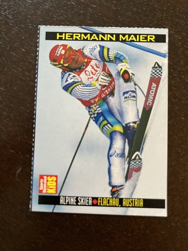 Hermann Maier 1999 SI for Kids #763 Series 4 (1/99) Alpine Skier RARE CARD