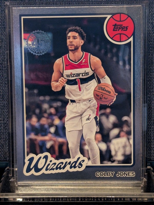 2025-26 Topps Flagship 45th 1980 Silver 80BK-20 Colby Jones Washington Wizards!