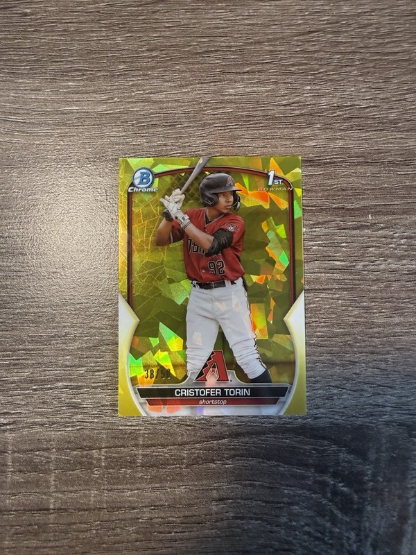 2023 Bowman Chrome Sapphire Cristofer Torin 1st Chrome Yellow /50 #BCP-204