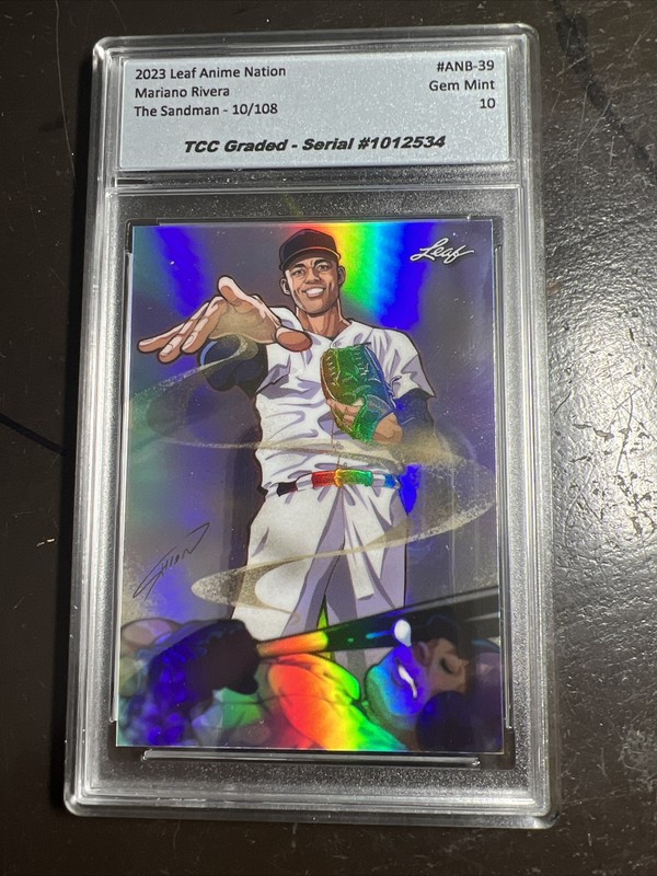 2023 Leaf Anime Nation Mariano Rivera The Sandman TCC Graded Gem Mint 10 gallery