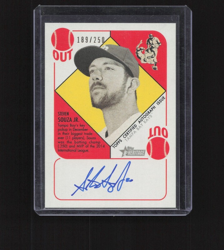 2015 Topps Heritage ’51 #H51A-SS Steven Souza Jr. Auto /250