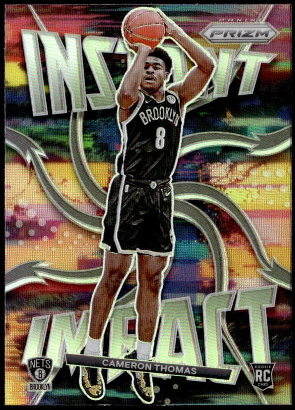 2021-22 Panini Prizm #2 Cameron Thomas Instant Impact Rookie E1