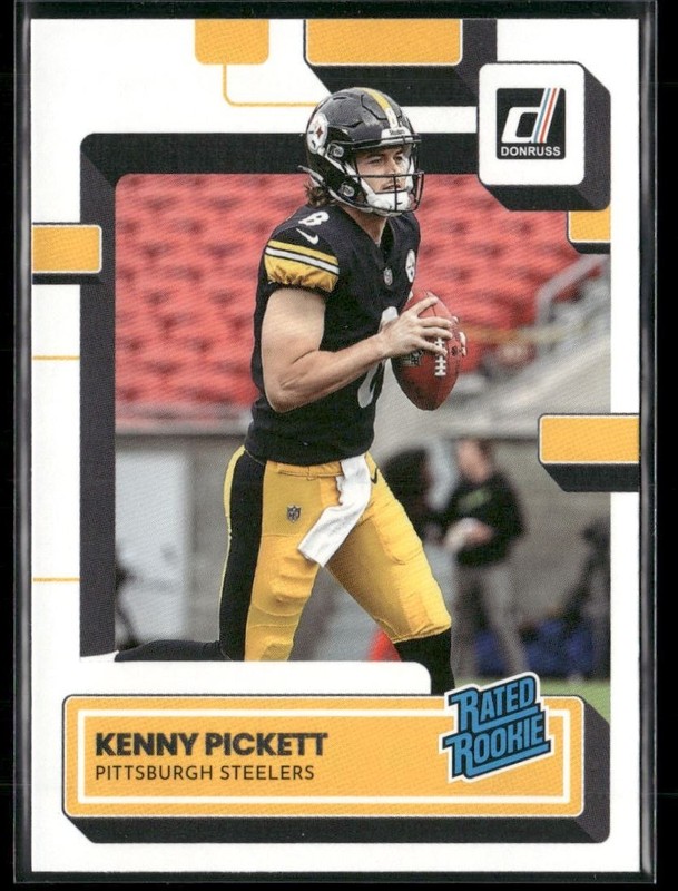 Kenny Pickett Rookie 2022 Donruss Rated Rookies Pittsburgh Steelers #301