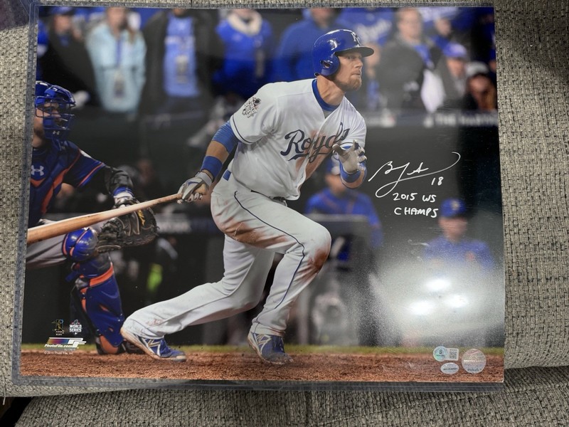 Ben Zobrist Signed Autographed Kansas City Royals 16×20 Photo – Beckett Coa