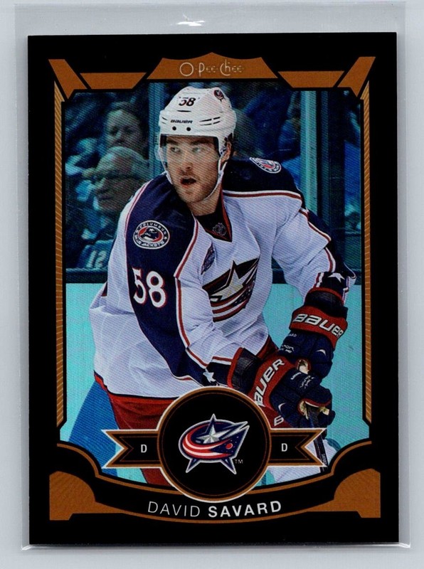 2015-16 O-Pee-Chee – David Savard #366 Rainbow Foil Black /100