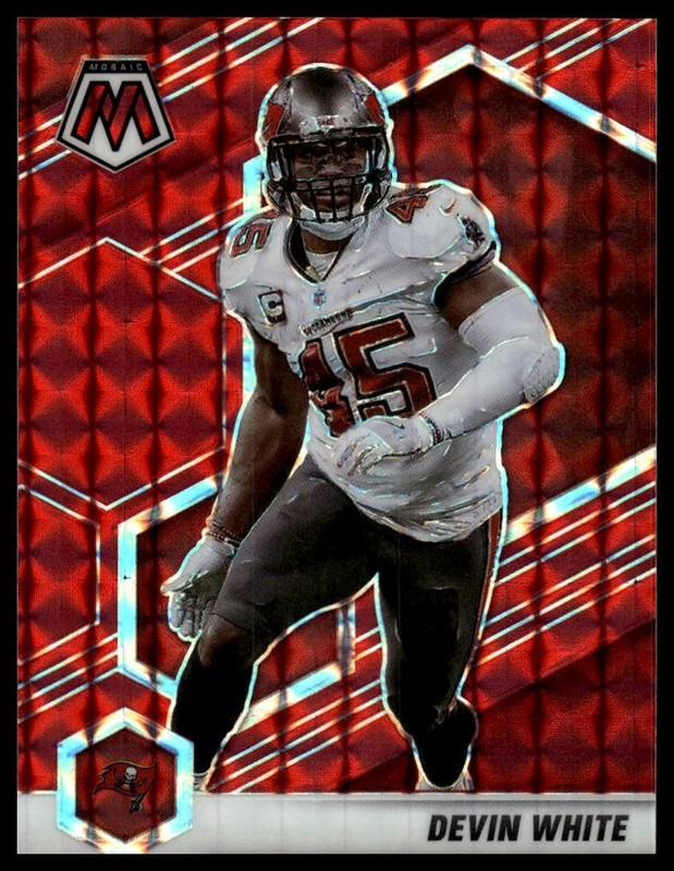 2021 Panini Mosaic #191 Devin White Prizm Red