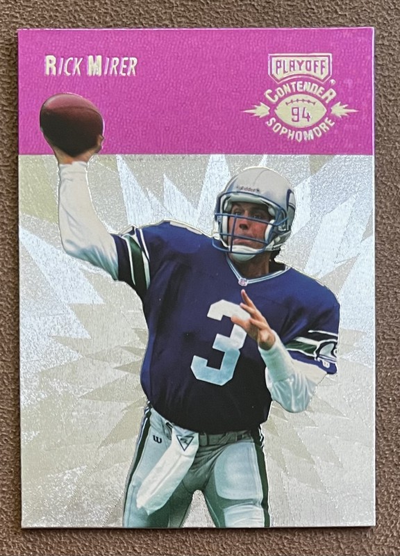 1994 Playoff Contenders – Sophomore Rick Mirer #4 Seattle Seahawks