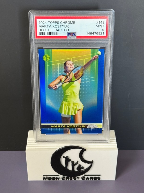 Marta Kostyuk 🇺🇦 (RC | #/250 Blue | PSA 9) — 2024 Topps Chrome 🎾 #149 Rookie