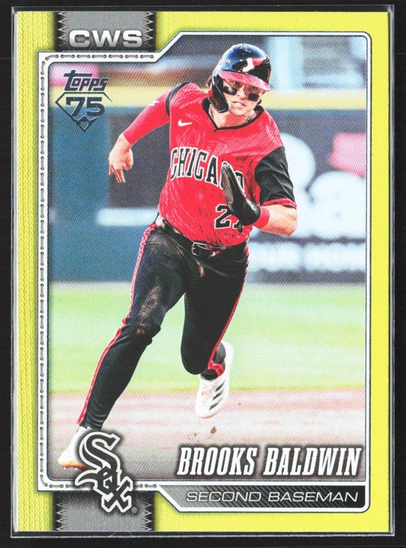 2026 Topps #619 Brooks Baldwin Yellow Rainbow Foil /399