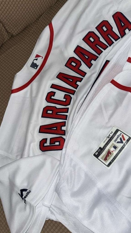 Boston Red Sox 5 Nomar Garciaparra White Flexbase Authentic Collection (Size XL)