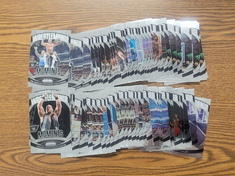 2024 Panini Prizm WWE WrestleMania Moments Insert #1-40 Pick Your Card